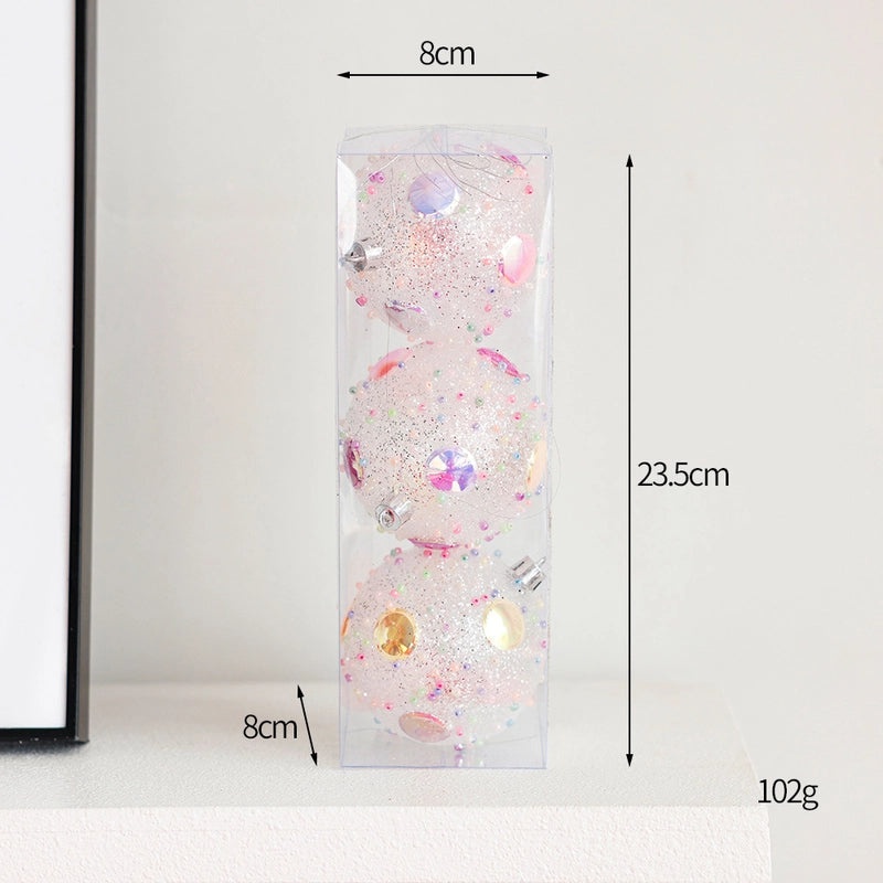 Christmas Sweet Ball Horse Plastic Ornaments Set | Christmas Decorations