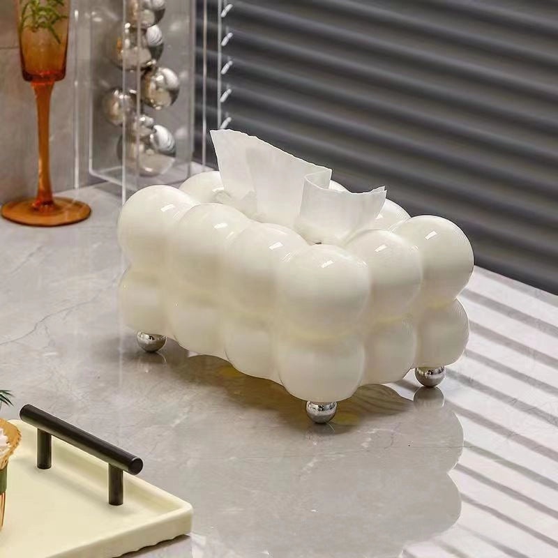 Cute Cotton Candy Design Tissue Box for Living Room Coffee Table | Home Decor & Tissue Holders
