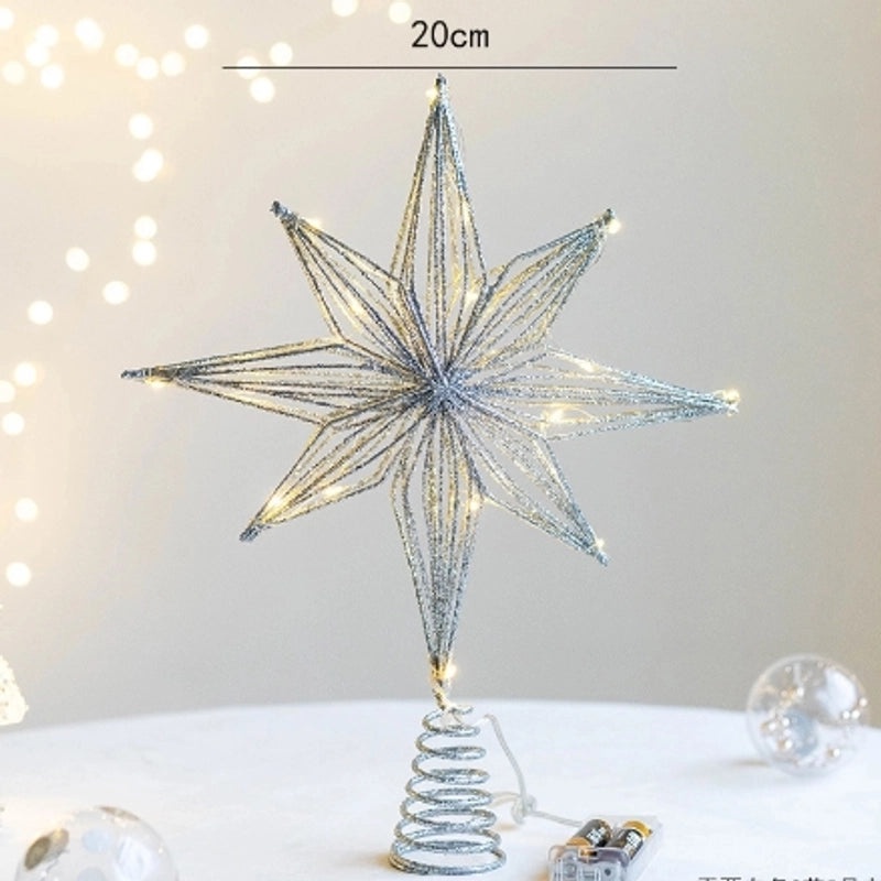 Minimalist Star Iron Art Christmas Selfie Light Decoration | Holiday Decorations