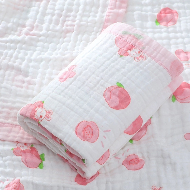 Newborn Baby Soft Cotton Bath Towel Absorbent Gauze Wrap Summer Lightweight Quilt|Baby Bath & Towels
