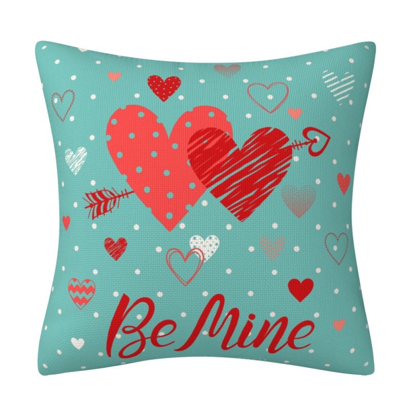 Heart Shaped Linen Pillow Covers Romantic Envelope Letter Design|Home Decor Pillows