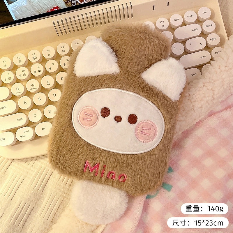 Cute Plush Water Injection Hot Water Bag Embroidered Student Hand Warmer Thickened Warm Doll|Home & Living Accessories