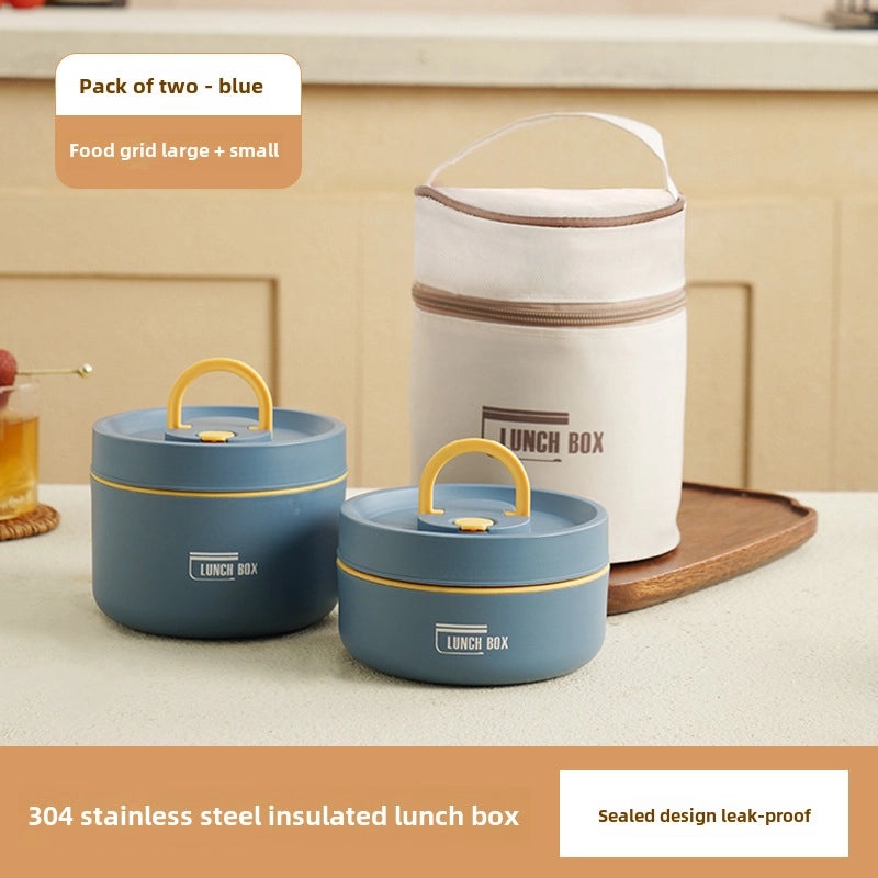 304 Stainless Steel Lunch Box with Soup Bowl | Portable Multi-Layer Insulated Lunch Box for Students | High Color Value|Kitchen & Dining