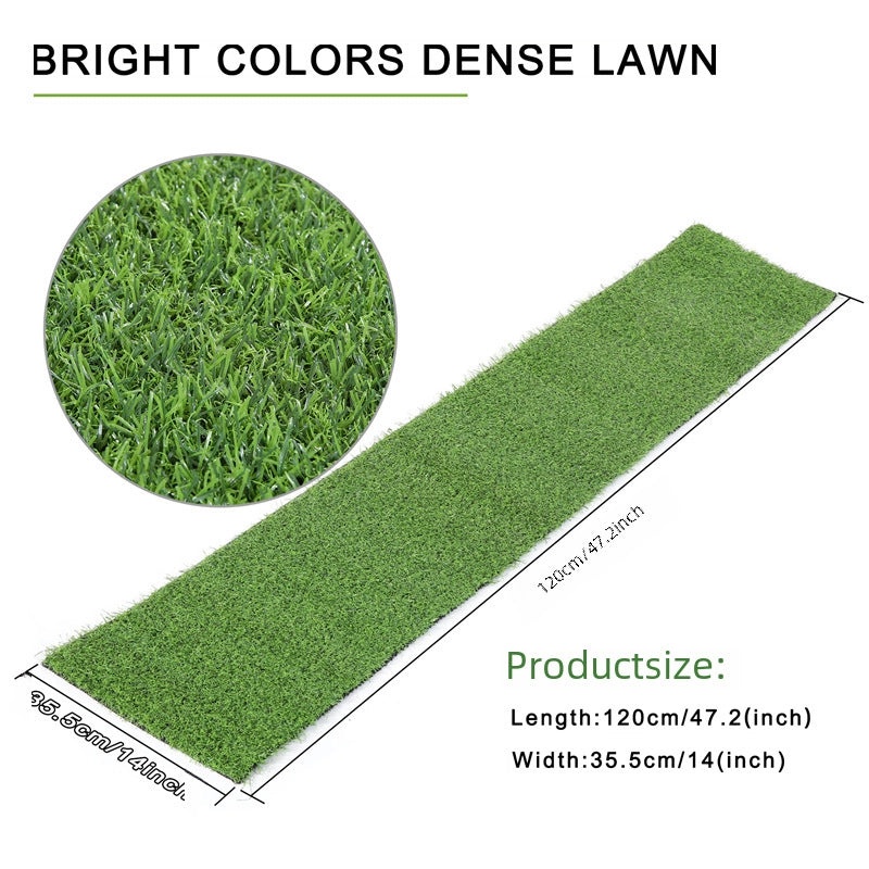 Green Artificial Grass Table Runner for Outdoor Wedding Party Hawaiian Luau Decor | Table Linens & Runners