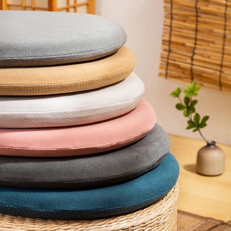 Japanese Style Round Memory Foam Office Chair Cushion Thick Tatami Seat Pad Comfortable Sitting|Home & Office Chair Cushions