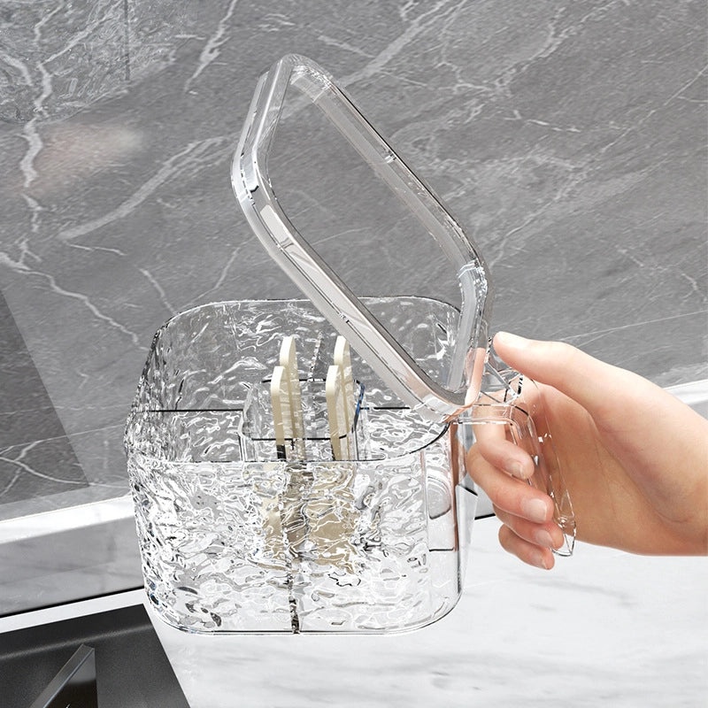 Yimijia Glacier Pattern Salt and Spice Jar Kitchen Storage Container Household Seasoning Box|Kitchen Storage & Organization