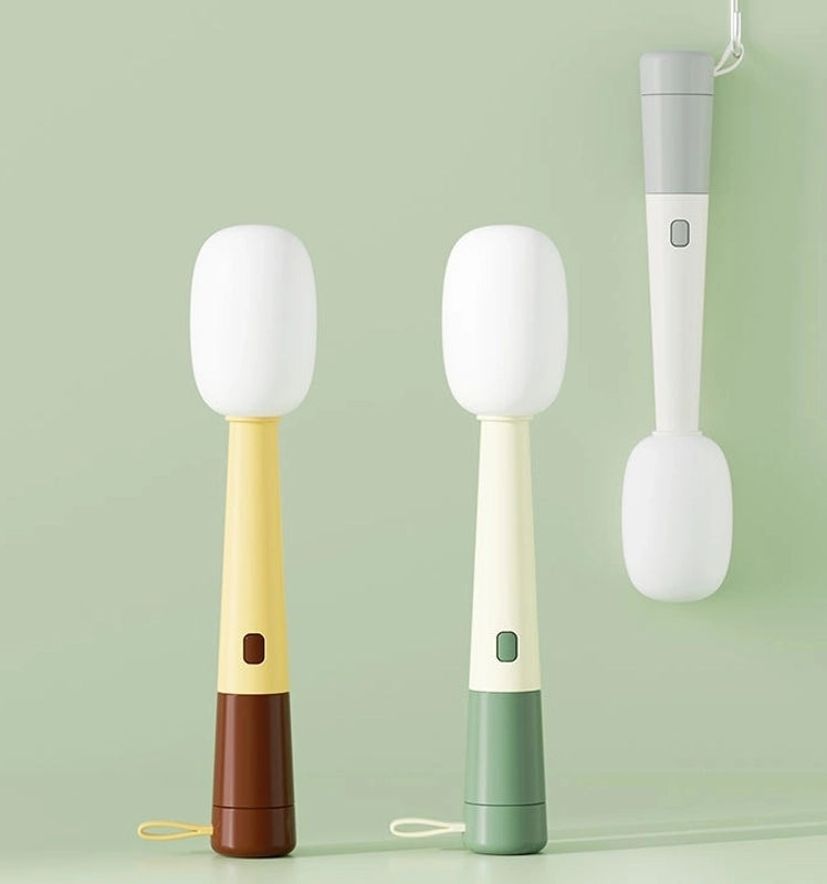 Stylish Solid Color Silica Gel Cup Brush for Home Cleaning | Household & Cleaning Supplies