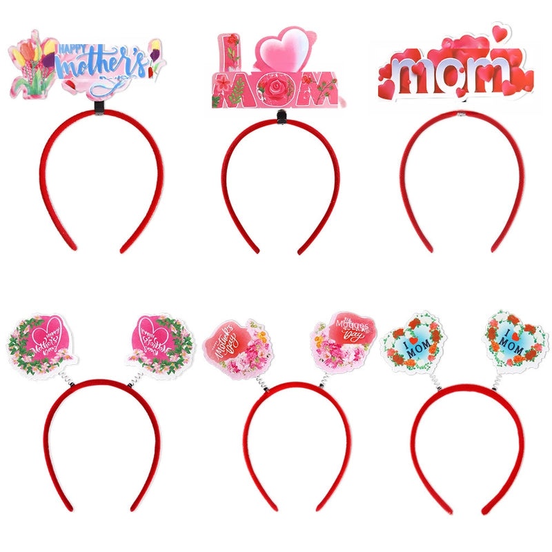 Mother's Day Carnation Floral Headband Party Decoration Photography Prop | Hair Accessories