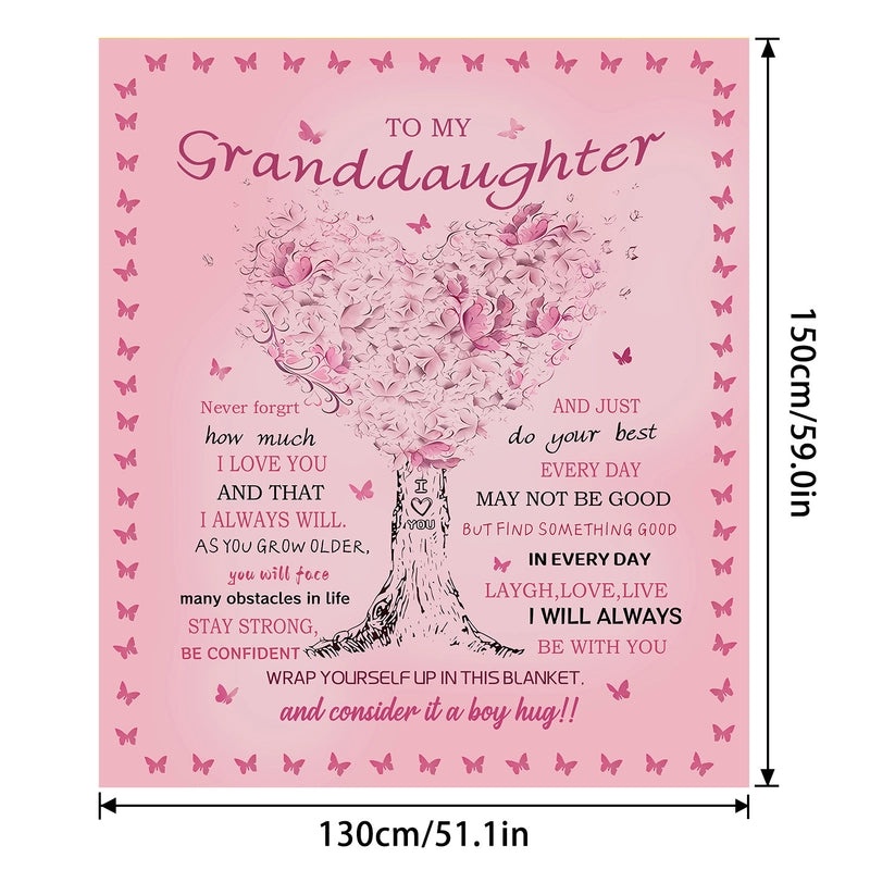 Cozy Polyester Letter Print Blanket for Couch and Sofa Decor | Home Textiles & Throws