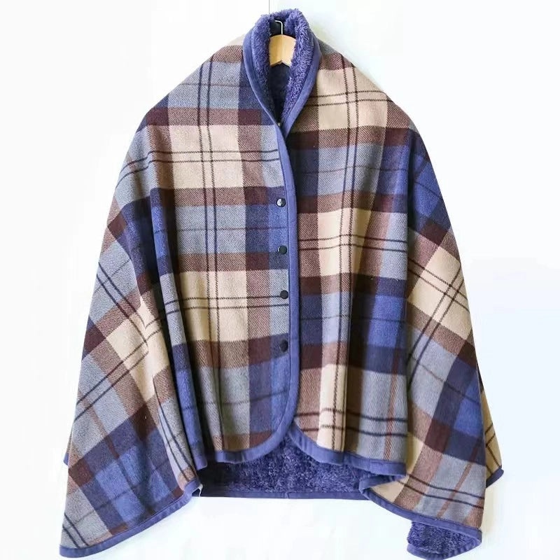 Cozy Plaid Polyester Throw Blanket for Home Decor | Home & Living Textiles