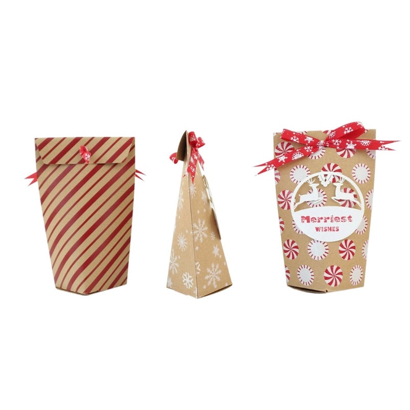 Christmas Holiday Elk Snowflake Kraft Paper Gift Wrap for Party | Gift Wrapping Supplies