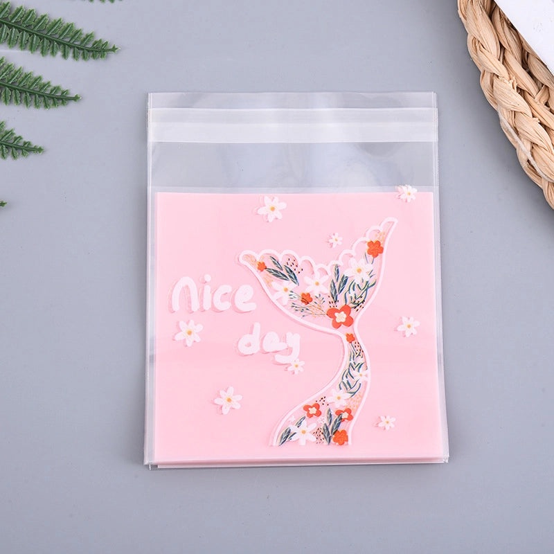 Creative Mermaid Tail Self-Adhesive OPP Bag for Biscuit and Dessert Packaging | Packaging Bags
