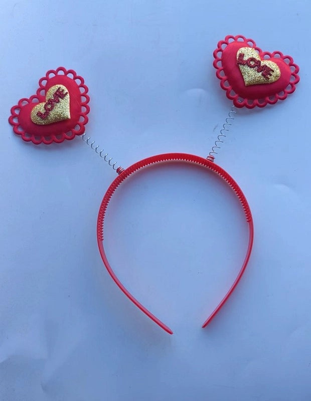 Red Heart Love Hairband 3D Valentine's Day Headband Festive Hair Accessories | Hair Accessories