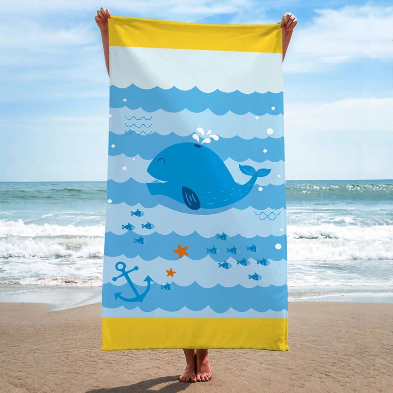 Cute Dinosaur and Dolphin Beach Towel | Beach Towels & Accessories