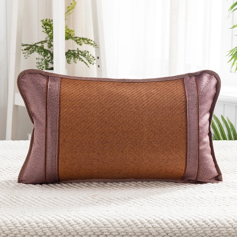 Summer Bamboo Rattan Pillow Breathable Buckwheat Neck Cushion for Adults Dorm Room|Home & Living > Bedding > Pillows