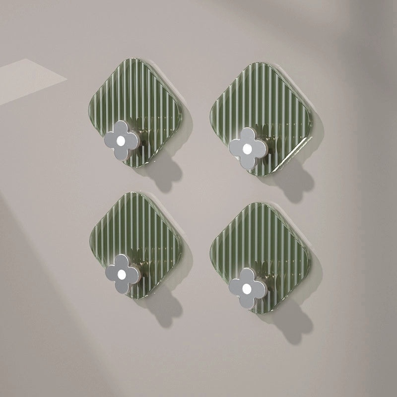 Minimalist Four Leaf Clover Hooks ABS PET Material | Home Organization Accessories