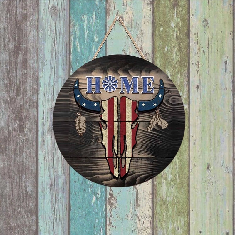 Retro Casual Letter Cattle Wood Pendant Necklace Perfect for Daily Holiday Wear|Jewelry & Accessories