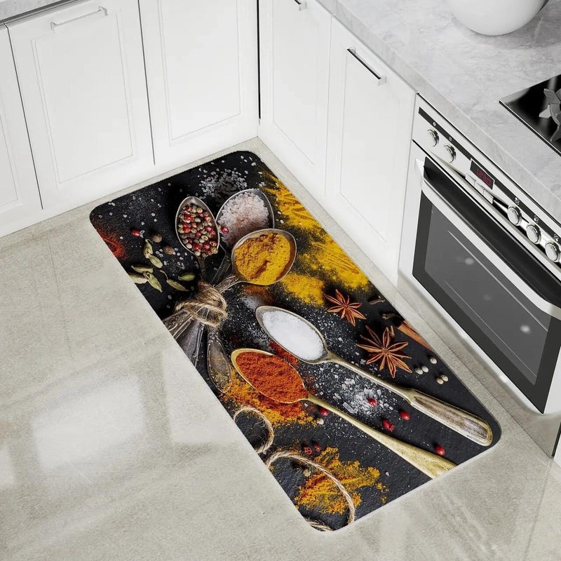 Cozy Casual Spices Pattern Polyester Rug | Home Decor Carpet