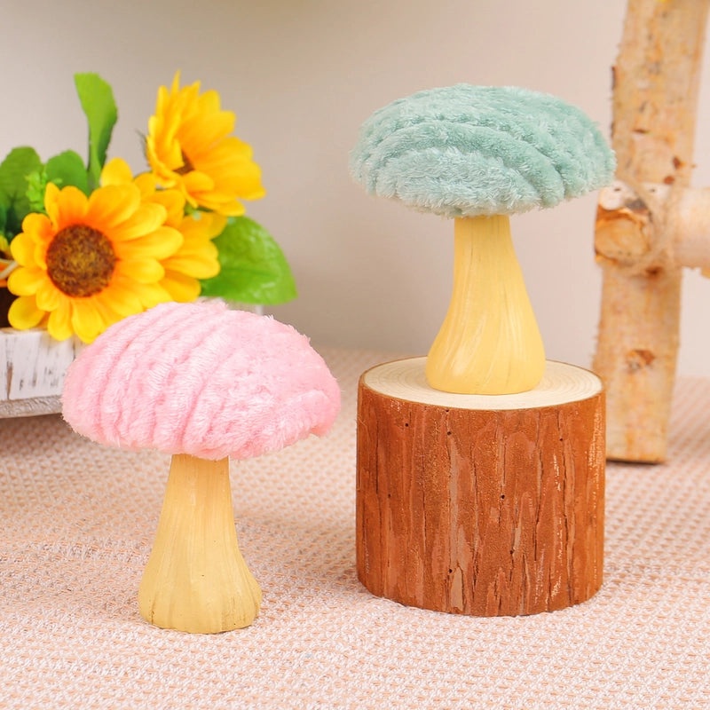 Minimalist Mushroom Plush Decorative Ornament Soft PP Cotton Gypsum Art Decoration|Home Decor