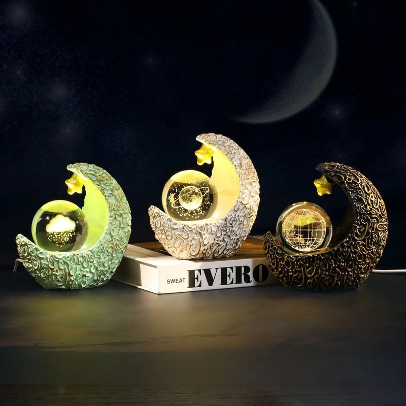 Classic Star and Moon Crystal Home Decor | Home Decoration