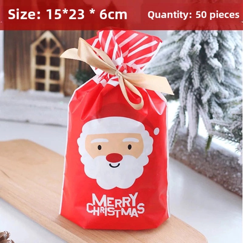 Holiday Snowflake Drawstring Gift Bags for Candy Cookies | Seasonal Packaging