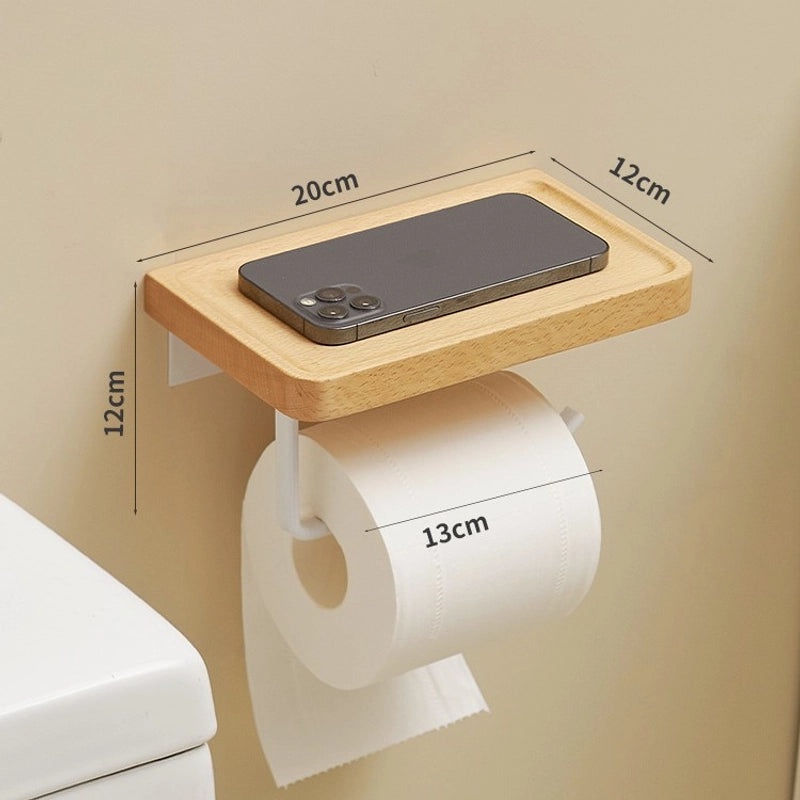 Elegant Solid Color Wooden and Aluminum Tissue Dispenser | Home & Living Accessories