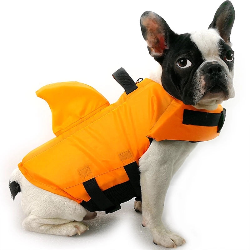 Large & Small Dog Shark Fin Life Jacket Pet Swimsuit Tide Brand Safety Vest|Pet Supplies - Dog Apparel & Accessories