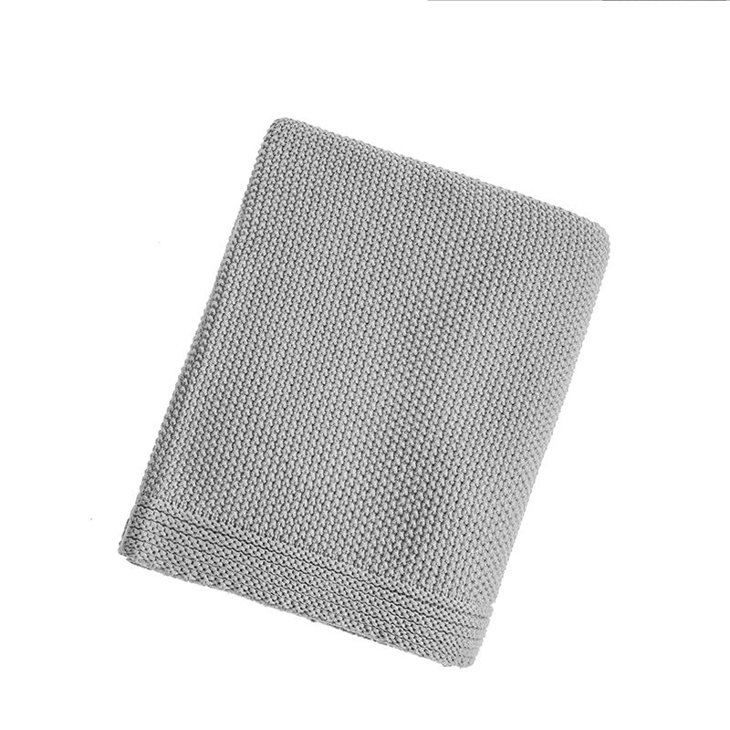 Cozy Knitted Waffle Sofa Blanket - Lightweight Shawl for Office, Lunch Break, Bed Cover | Home & Living Accessories