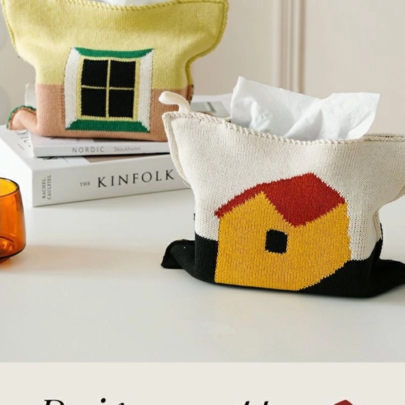 Nordic Lattice Heart Tulip Pattern Polyester Food Storage Containers|Kitchen Storage & Organization