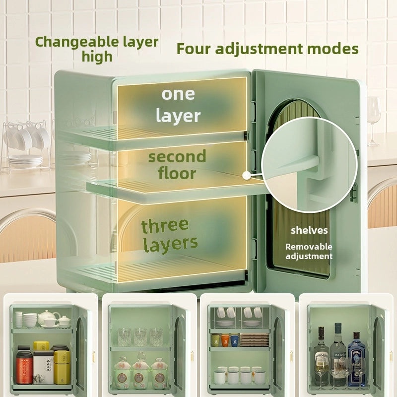 Light Luxury Plastic Cup and Wine Glass Storage Rack for Desktop Household | Home & Kitchen Storage