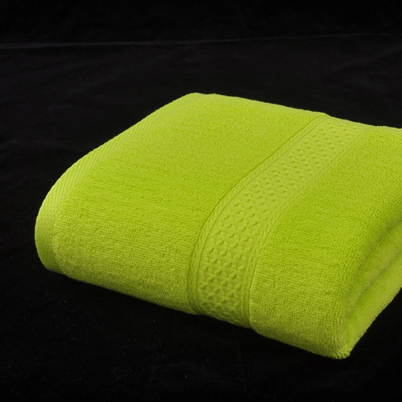 Plain Cotton Bath Towel Soft Absorbent Household Bath Towel 11 Colors Available|Home Textiles & Towels