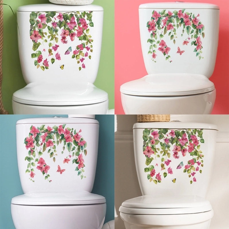 Cute Leaf and Flower PVC Wall Sticker for Casual Home Decor | Wall Art