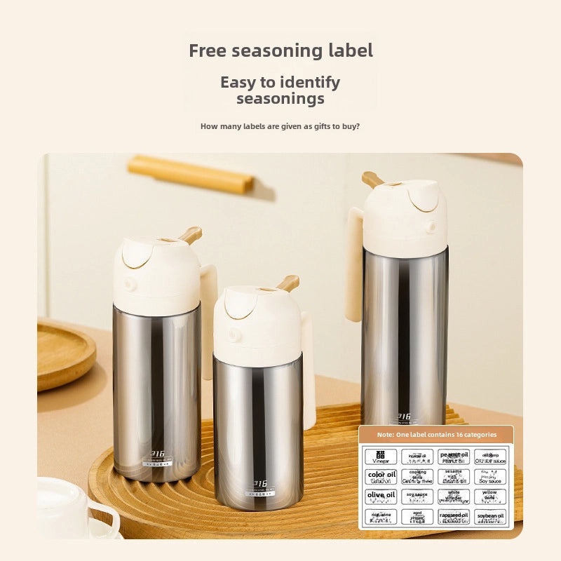 Food Grade 316 Stainless Steel Dual-Purpose Leak-Proof Kitchen Sprinkler Bottle | Kitchen Tools & Gadgets