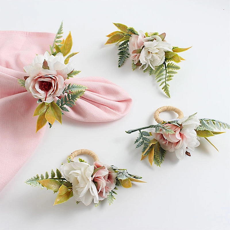 Elegant Red Heart Flower Stainless Steel Table Decoration for Valentine's Day | Home Decor