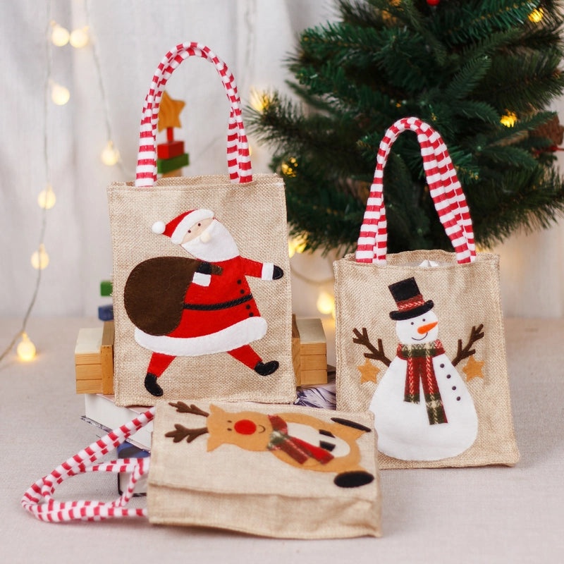 Cute Christmas Santa Claus Snowman Elk Gift Bags | Holiday Gift Wrapping Supplies