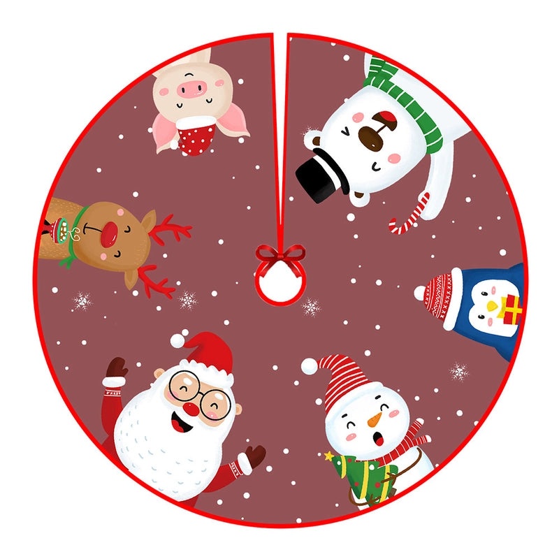 Creative Christmas Tree Apron with Cartoon Digital Print Cushion Cover | Home Decor & Accessories