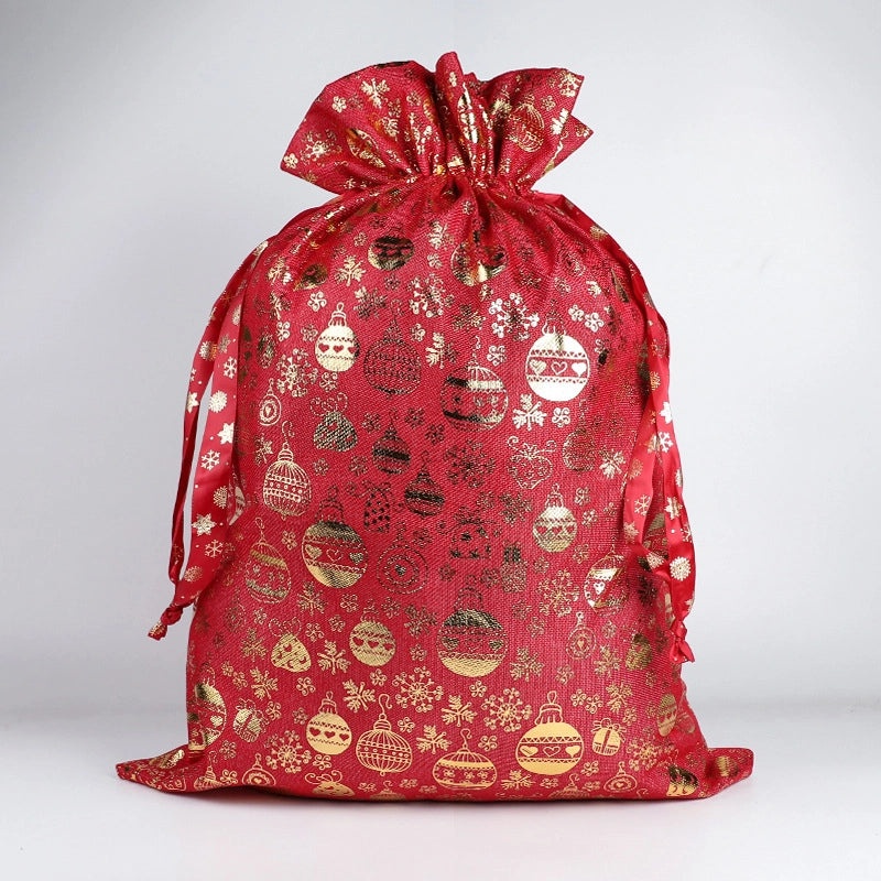 Christmas Tree Santa Claus Snowflake Gift Bags Festive Cloth Wrapping Supplies for Daily Holiday Use|Gift Wrapping Supplies