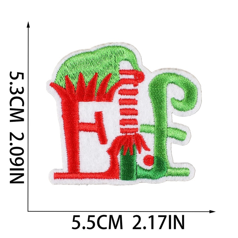 Christmas Cartoon Santa Claus Snowflake Embroidered Patch for Clothing Accessories|Clothing Accessories