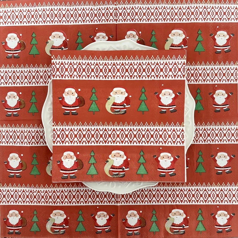 Nordic Christmas Tableware Set with Santa Claus and Tree Design|Home & Garden > Kitchen & Dining > Tableware & Serveware