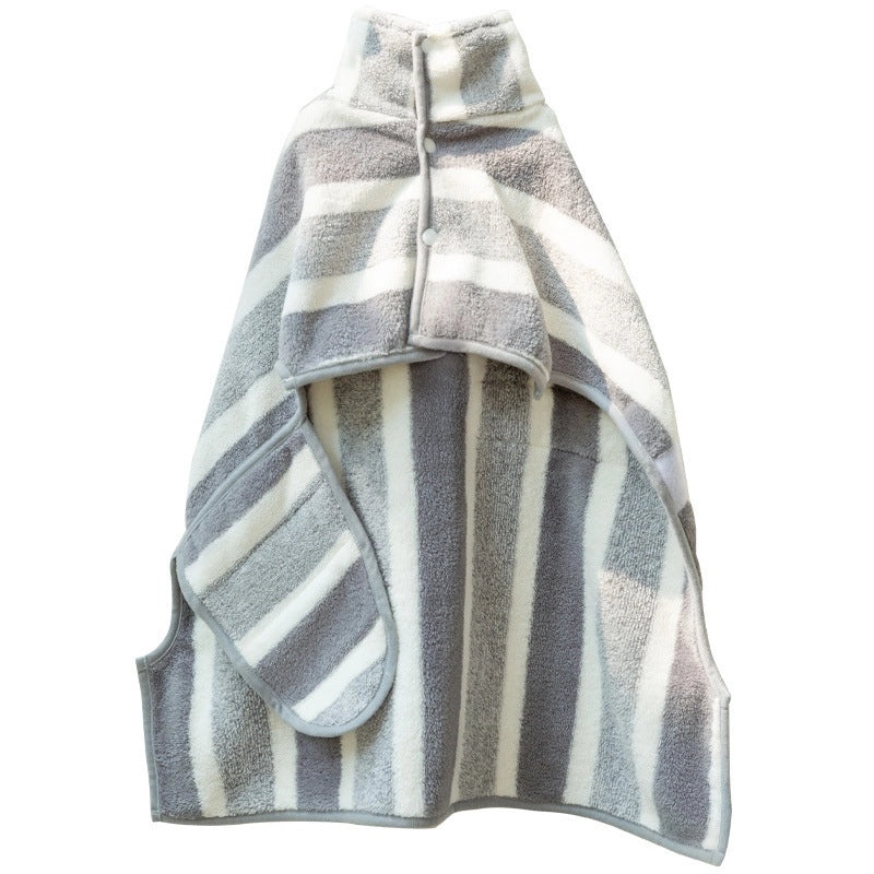 Extra Large Super Absorbent Pet Bathrobe Quick Dry Thickened Towel for Medium Large Dogs and Cats | Pet Bath Accessories