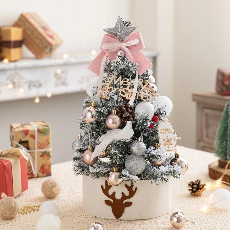 45cm Small Flocking Christmas Tree Set DIY Holiday Decoration Ornaments for Home | Christmas Decorations