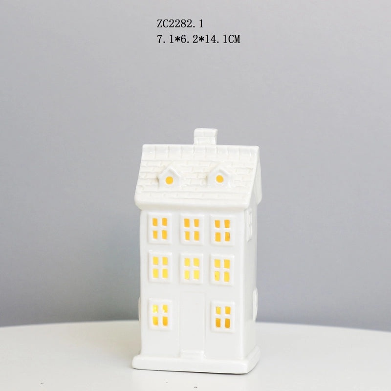 Creative Ceramic LED Night Light Small House Ambient Lamp Decorative Ornament|Home Decor Lighting