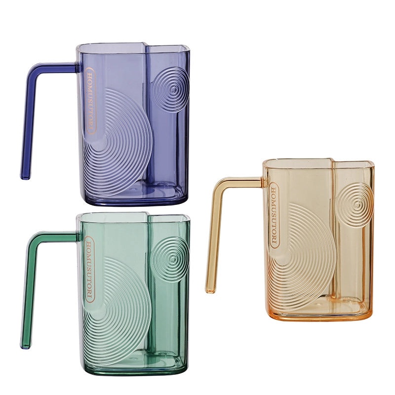 Light Luxury Transparent Mouthwash Cup with Independent Toothbrush Slot for Home, Couples, and Students|Bathroom Accessories