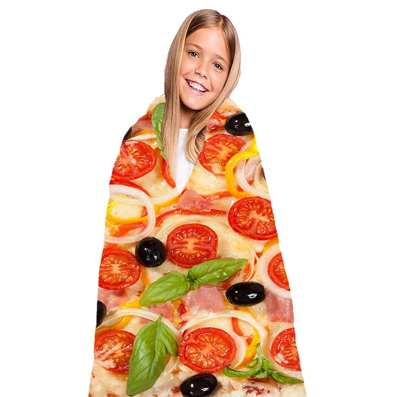 Adorable Hamburger Pattern Polyester Bedding Blanket|Home & Living - Bedding & Blankets