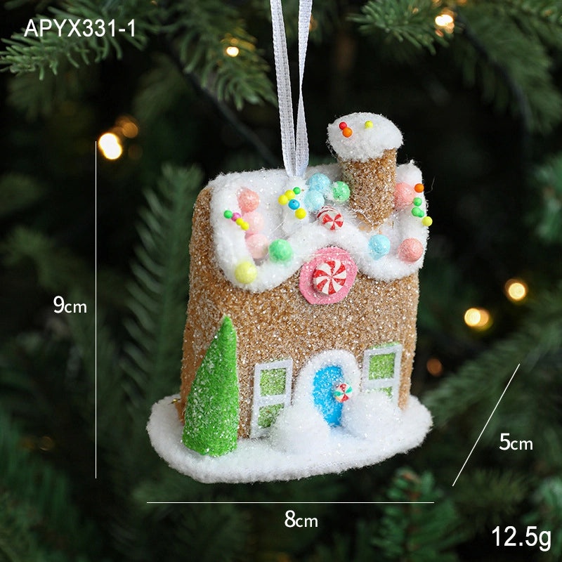 Adorable Pastoral Ice Cream Snowman Foam Hanging Ornaments for Casual Holiday Party Decorations|Holiday Ornaments