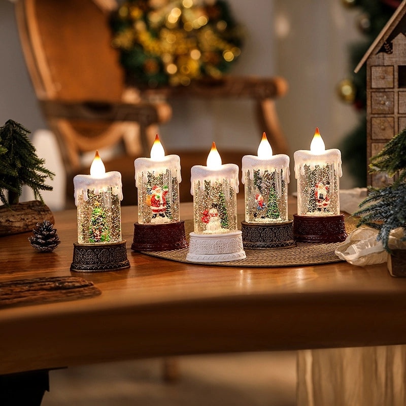 Christmas Minimalist Color Block Resin Night Lights for Holiday Decor | Home & Holiday Lighting