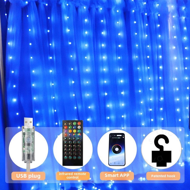 RGB LED Leather String Lights USB Bluetooth APP Control | Home Decor Lighting