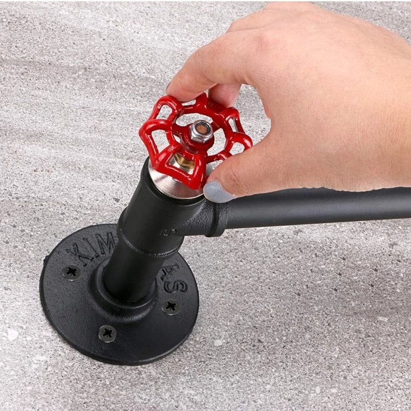 Vintage Industrial Iron Pipe Toilet Paper Holder with Valve for Bathroom Bedroom|Bathroom Accessories