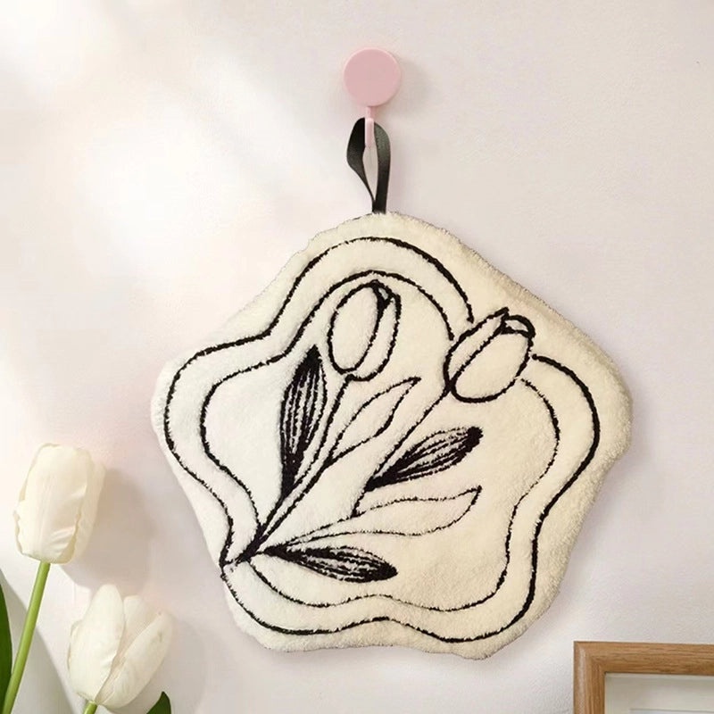 Minimalist Classic Letter Printed Polyester Towels | Home & Living Textiles