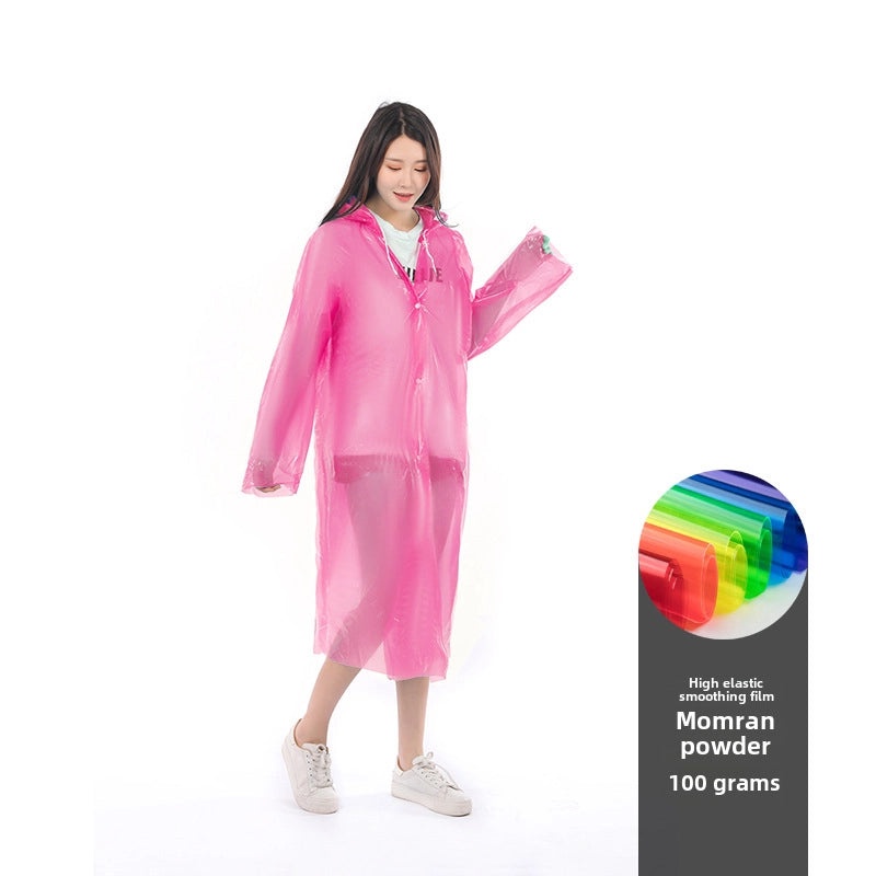 Thickened Disposable Adult Rain Poncho Lightweight EVA Outdoor Travel Raincoat with Logo Printing|Rain Gear & Ponchos